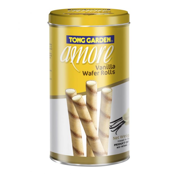 amore vanilla wafer roll packaging 