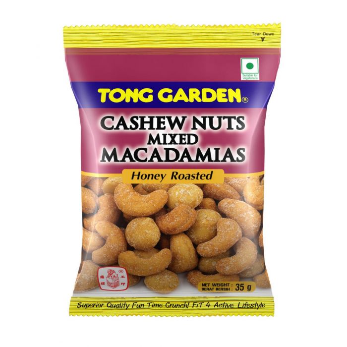 tong garden cashew nuts mix macadamia 35g