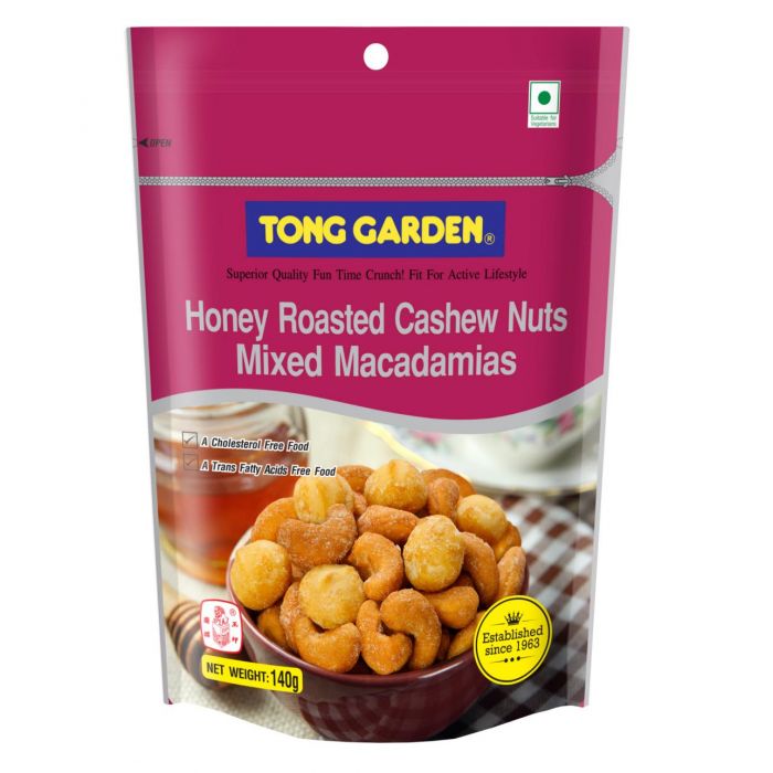 Honey Roasted Cashew Nuts Mixed Macadamias 140g 