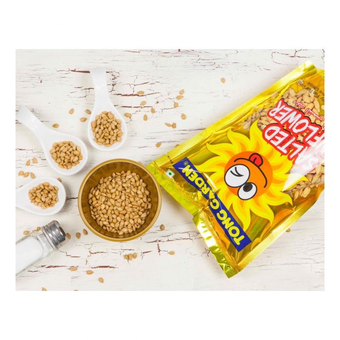 tong garden salted sunflower seeds display 